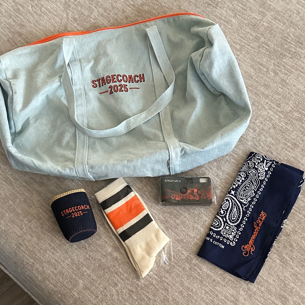 Stagecoach 2025 Blue Tote Bag and Accessories